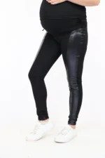 maternity leggings leather