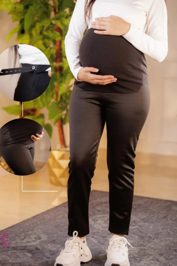 ⁦Maternity Leggings Fleece-Lined⁩ - الصورة ⁦1⁩