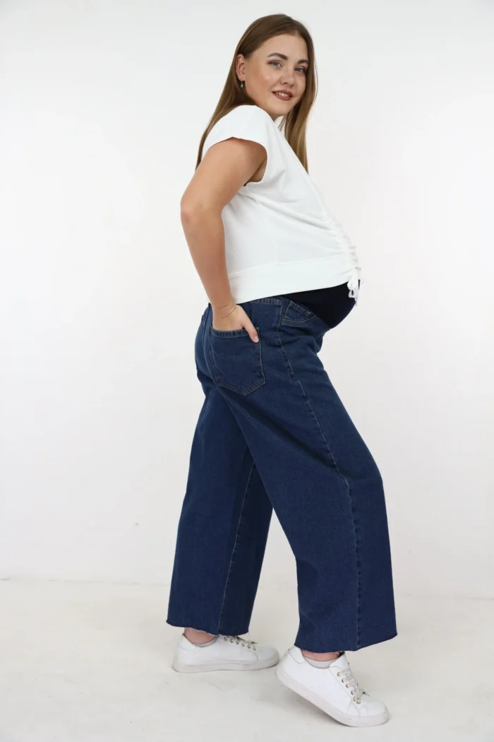 maternity wide-leg jeans